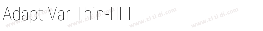 Adapt Var Thin字体转换